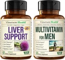Detox de limpieza de hígado &amp; Reparación de carburante de leche Suplemento " Multivitaminas para hombres - Mens completos multivitaminas " con vitamina A, C, D, E, B12, Zinc y Más vitaminas para hombres