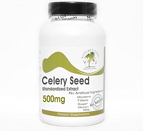 Celery Seed Standardized Extract 500mg ~ 100 Capsules - No Additives