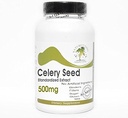 Celery Seed Standardized Extract 500mg ~ 100 Capsules - No Additives