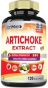 Artichoke Supplement Extract Capsules, 4 Months Supply with Papaya, Apple Pectin, Turmeric Curcumin, Bladderwrack - Supports Digestion Function - 120 Vegan Capsules