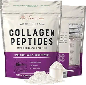 Péptidos de colágeno en vivo Péptidos de pólvora desfavorecidos Embalajes-Hydrolyzed Collagen Powder-Hair, Skin, Nail, " Suplementos de colágeno de grado III para mujeres y hombres - Pack of 20 (2Pk)