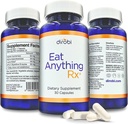 Dirobi Comer algo Xylose Fructose Malabsorption Enzymes, Suplemento FODMAP, Enzimas digestivas para una mejor lactosa, grasa, proteínas y carbohidratos Digestión Gas &amp; Bloating Relief 30 cápsulas