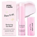 Grace &amp; stella Under Eye Brightener Balm Stick - Travel Size Toiletries - Retinol &amp; Caffeine Eye Cream for Dark Circles, Puffiness, Wrinkles - Restore and Hydrate - Vegan Skincare (0.13oz / 3.5g)