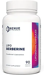 Renue By Science Berberine tención 90 Beberine Supplement Capsules - 250mg Berberine per Serving Silencio Bioavailable Formula for increased Absorption ← Non-GMO & Allergen Free Silencio Manufactured in The USA