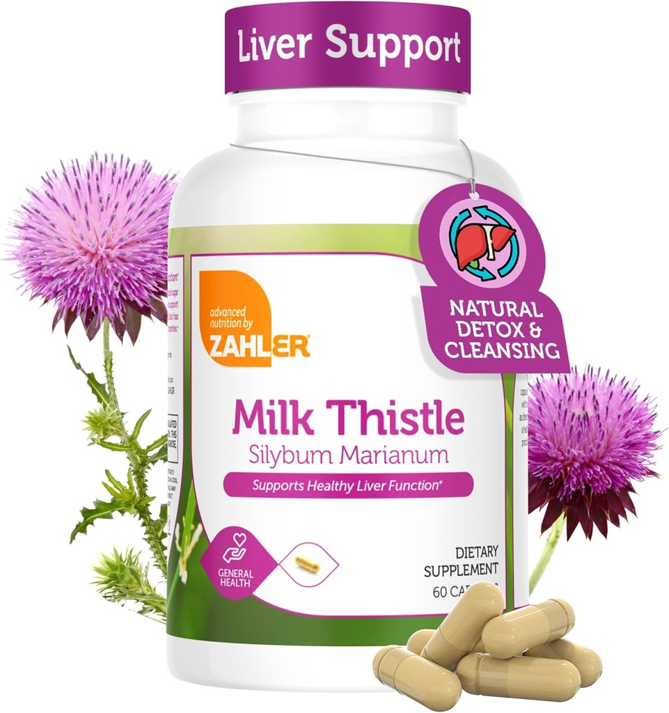 Zahler Milk Thistle ayuda a apoyar la función saludable del hígado