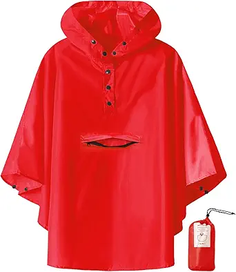 SaphiRose Lightweight Kids Rain Poncho Chaqueta impermeable ropa interior Rain Coat