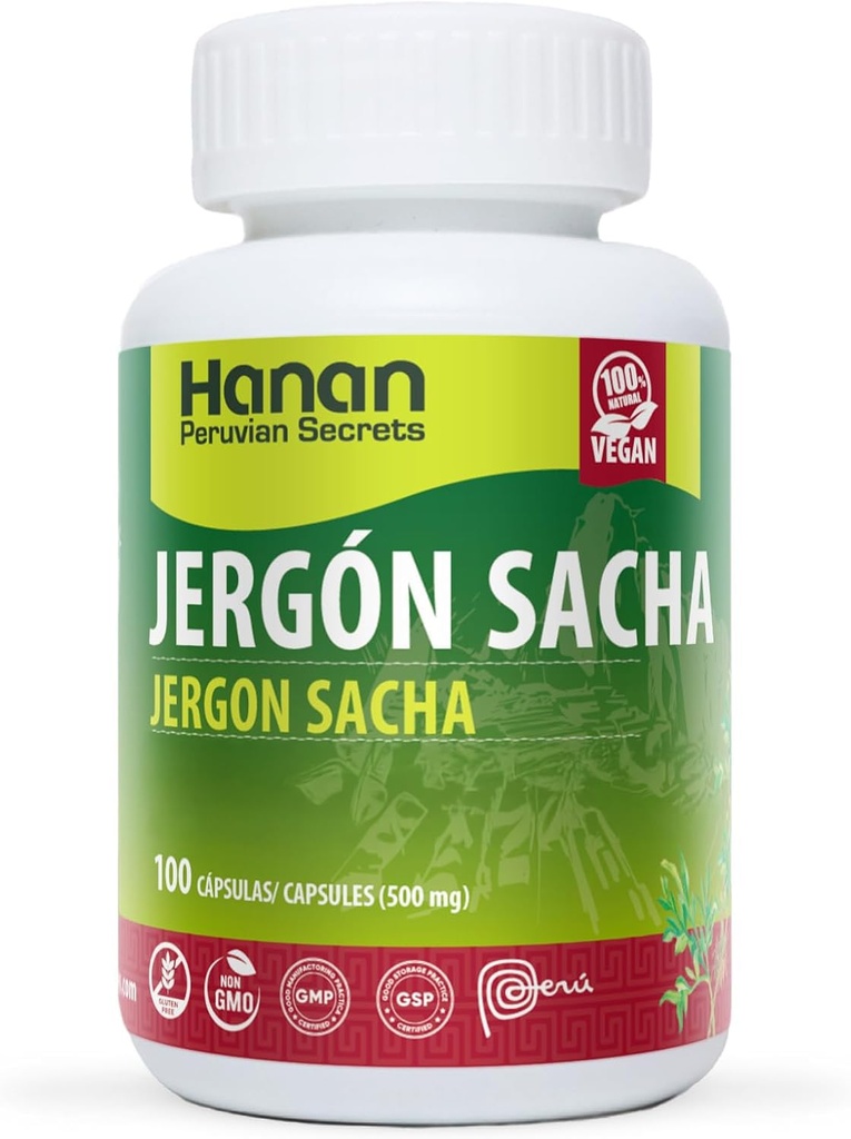 Hanan Jergon Sacha | 100 Vegan Capsules | Naturally Aids in Supporting Healthy Respiratory Functions & Immune Support (3 Pack)