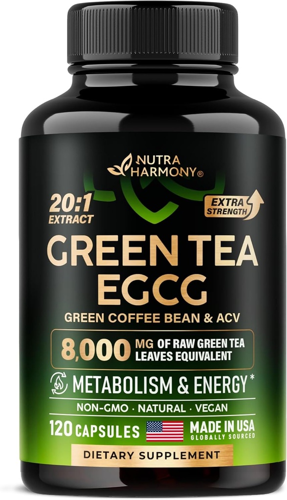 NUTRAHARMONY Green Tea Extract Capsules - 120 cápsulas