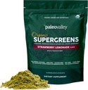 Paleovalley Ecológico Supergreens - Ecológicos Verdes Polvo Superalimentos para Apoyo Inmunitario - Paleo Green Powder Blend - 28 Serviciones - 23 Ecológico Superalimentos - Gluten Gratis, No Cereal Grasses, Soy o Grain