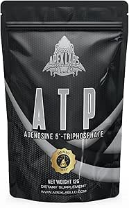 ATP viva Adenosine Triphosphate soporta energía celular y salud mitocondrial (0.4 onzas)
