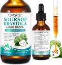 Soursop Graviola Liquid Drop, Soursop Oil for Support &amp; Regeneration, Immune Boost, Relax, Liver and Sleep, Soursop Bitters Liquid, Vegan, Sugar & Gluten Free, Natural Flavor, for Men &amp; Women-2 Fl Oz