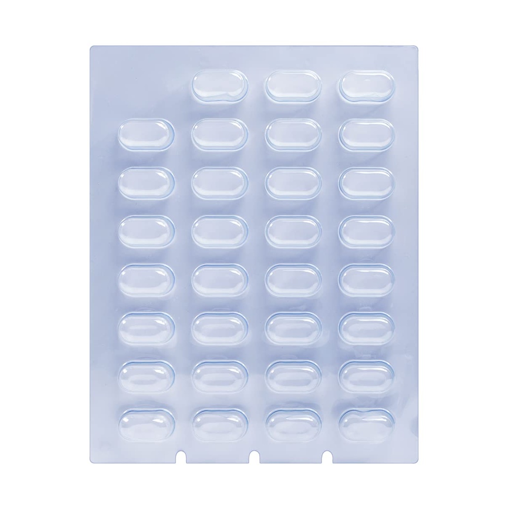 Ezy Dose 31-Day Disposable Blisters for Pill, Medicine, Vitamin, Use with Unit Dose Cold Seal System, X-Large (Case of 500)