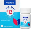Hyland's No. 12 Cell Salt Silicea 6X Tablets, Acne and Blackhead Treatment, Hair and Nail Growth Supplement and Strengthener, Skin Irritations, Quick Dissolving Tablets, 100 Count
