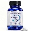 Nattokinase 10800 Fu, Ultimate Nattokinase 10800 Fu, Organic Nattokinase Supplement 10800 Fu, Vegan & Gluten-Free, Daily Health Support, 60 Capsules.1Bottle