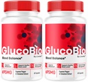 (2 Pack) GlucoBio Capsules - Píldoras oficiales de Gluco Bio Support, Fórmula avanzada para el equilibrio general, GlucoBio Pills, GlucoBio Suplemento, Glucovio Reseñas, 60 cápsulas para 2 meses