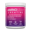Cretina AminoLean para Mujeres y Hombres, Monohidrato de Creatina Pura Suplemento de Polvos de Monohidratos para Tonificación muscular, Apoyo al Mood, Boost de Energía y Salud Cerebro, 300g