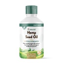 NaturVet Hemp Seed Oil Krill y Salmon, 16 oz. Liquid, Made in The USA