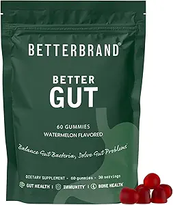 Mejor marca Mejor Gut Gummy - Probióticos Suplemento para Gut Health, Apoyo Digestivo, Inmunity y Bone Health con 2.5 Billion CFUs - Watermelon Flavor (30 Day Supply)