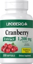 Láminas de arándano de Lindberg para las mujeres TENIDO 1200mg ANTE 200 Softgels Silencio Tradicional Herb TENIDO Suplemento Extracto TENIDO No GMO, Gluten Free