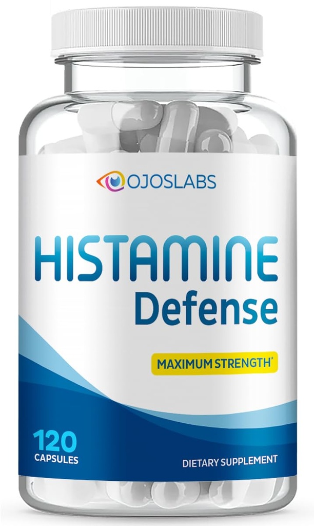 Defensa Histamina Avanzada - Suplemento D-Hist natural para la intolerancia a la histamina bloque - 120 cápsulas
