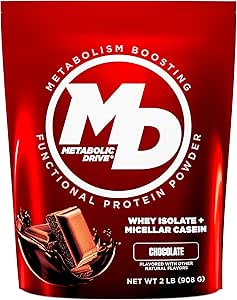 Biotest Metabólico Drive Protein - Bajo Carb Flavor-Bomb, 20 Servings - Whey Isolate + Micellar Casein - Signature Chocolate