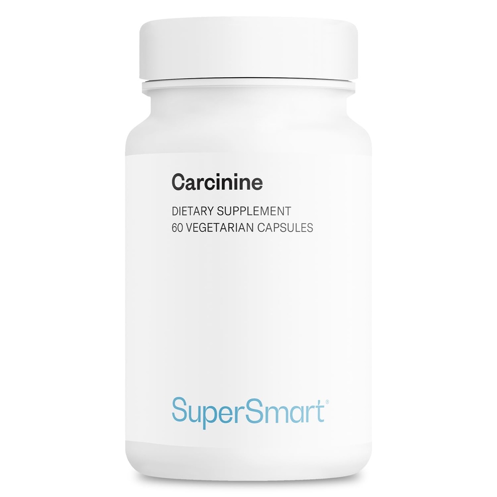 Supersmart - Carcinine 300mg per Day (Patented) - Stable L-Carnosine Supplement | Non-GMO & Gluten Free - 60 Vegetarian Capsules
