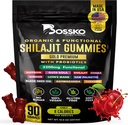 3200 MG Pure Himalayan Shilajit Gummies Orgánica para Mujeres Hombres con Probióticos &amp; Magnesio Ashwagnadha Chaga Turmeric Fulvic Acid 105+ Trace Minerals I Vegan Non-GMO I Lab Tested I 90 Count