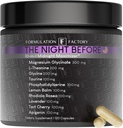 La noche antes de 10 en 1 medianoche Maximizer Sleep Aid, Stress Relief, Cognition, Relax, Recovery, Focus, Magnesium Glycinate, L-Theanine &amp; More, (120 cápsulas – 2 meses de suministro)