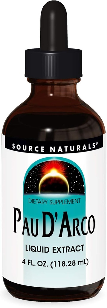 Fuente Naturals PAU D'Arco Extracto líquido, Función Resriotoria de Apoyo y Respuesta Inflamatoria Saludable del Cuerpo* ← Suplemento dietético TEN1 Bottle TEN 4 Fluid oz.