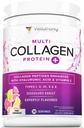 Multi Collagen Peptides Powder for Women - Hidrolyzed Flavored Collagen Powder for Women with Types I II III V & X Vitamin C & Hyaluronic Acid for Hair Skin and Nails (Pink Lemonade) - 30 Servings