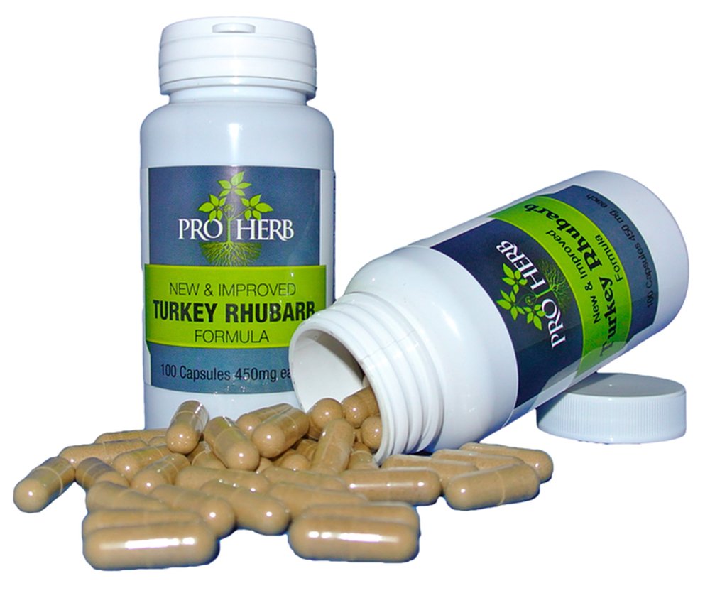 Turkey Rhubarb 450mg, 100 Capsules