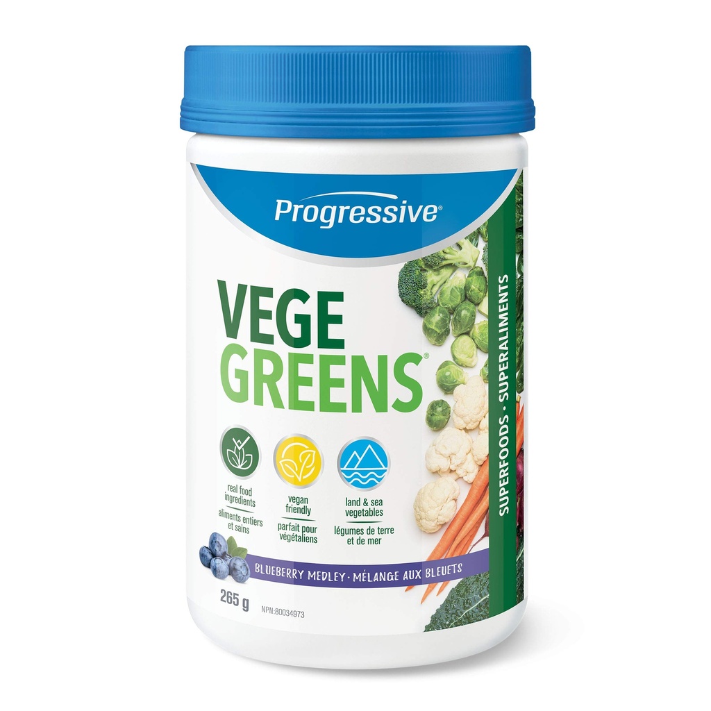 PROGRESSIVE Blueberry Medley Vegegreens, 265 GR