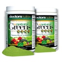 (Pack of 2) Natural Greens Juice Drink Super Food, 10.79 Ounces (306 Grams) with Certified Organic Ingredients - 50 Vegetarian Superfoods - no Gluten, Tropical Flavor