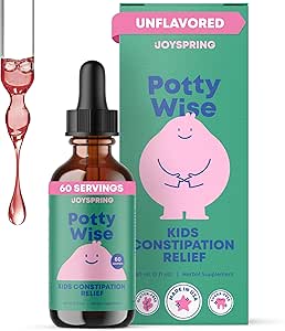JoySpring Potty Wise – Gentle Digestive Support for Kids – Promueve la digestión saludable con Senna & Elderberry – Vegan, Gluten-Free, Sugar-Free (2 fl oz) 60 Servings