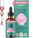 JoySpring Potty Wise – Gentle Digestive Support for Kids – Promueve la digestión saludable con Senna & Elderberry – Vegan, Gluten-Free, Sugar-Free (2 fl oz) 60 Servings