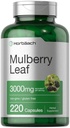 Horbäach Mulberry Leaf Extract Capsules 3000mg Silencioso 220 Conde ← Non-GMO, Gluten Free Herbal Supplement