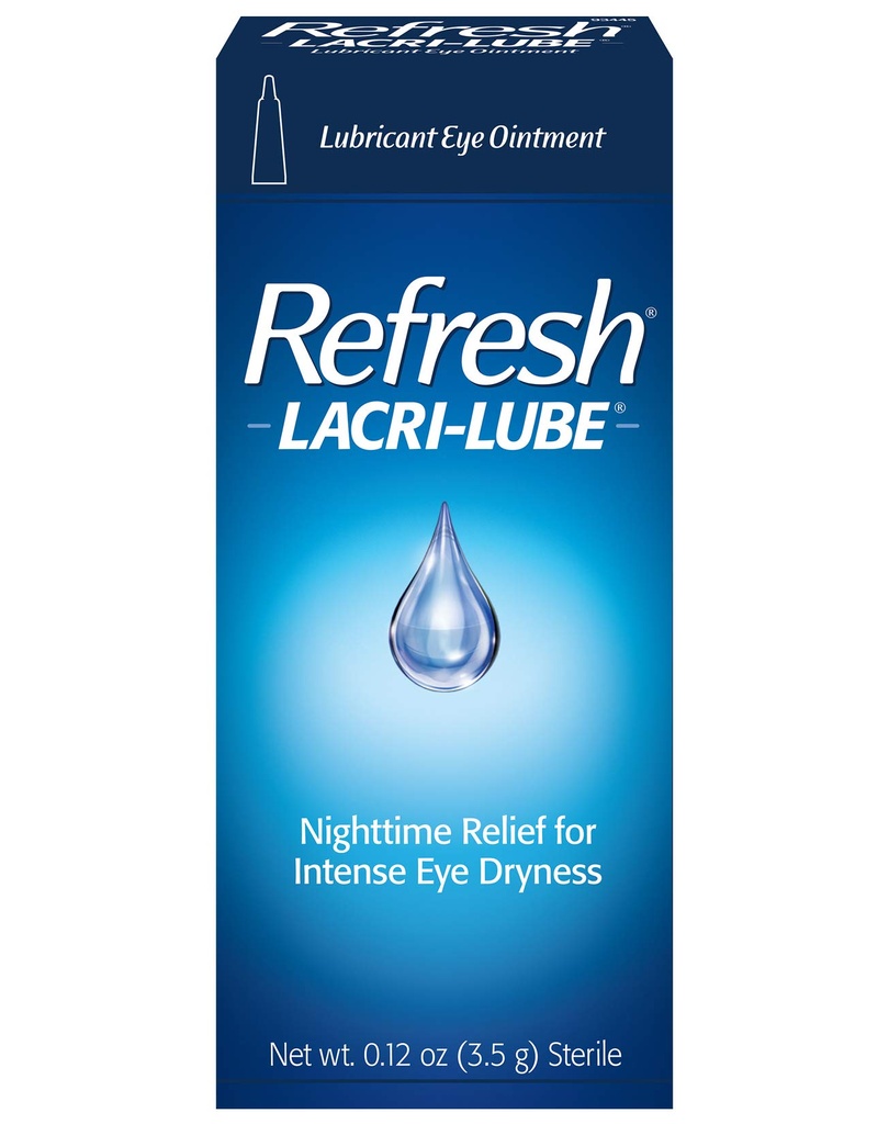 Refresh LACRI-LUBE Lubricant Eye Ointment, 3.50 g, 5-Pack