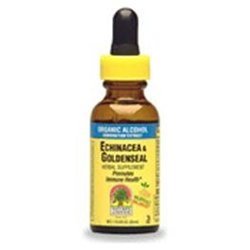 Respuesta de la naturaleza Enchinacea & Goldenseal ← Soporta un sistema sano de inmunes ¦ Super Concentrado Extracto Puro Silencioso libre de alcohol, libre de gluten, Vegan &amp; Kosher certificado 1oz