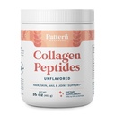 Pattern Wellness Collagen Peptides Powder (Type I & III) - Pelo, uñas, piel y salud conjunta - Grass Fed & Pasture Raised - Hydrolyzed Collagen, Non-GMO, Dairy Free, " Keto - Unflavored (16 Oz)