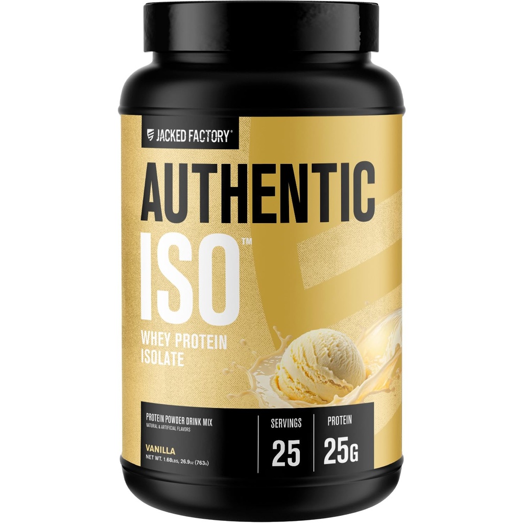 Jacked Factory Authentic ISO - Vanilla - 25 Servings