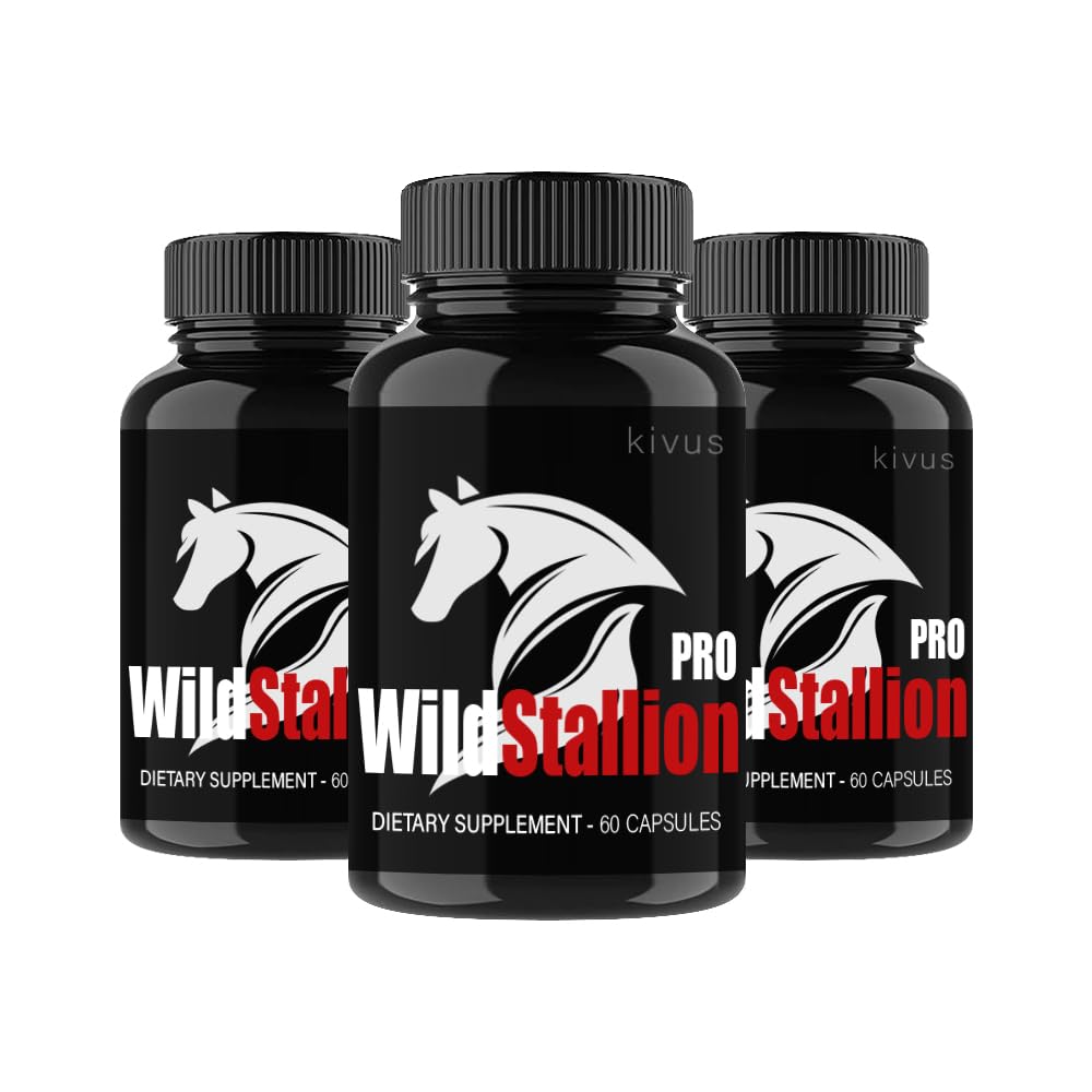 kivus Wild Stallion Pro - Wild Stallion Pro Male Capsules (3 Pack, 180 Capsules)
