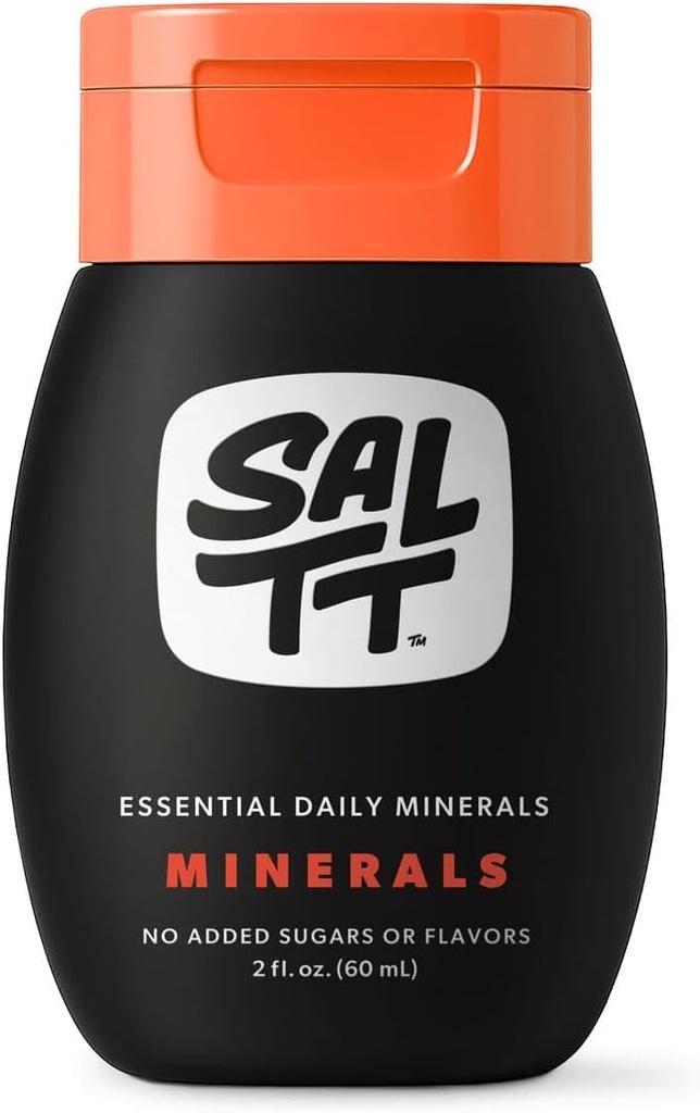 SALTT Minerals Drops - Promueve Equilibrio Electrolito - Cobre, Magnesio, Cromo, Zinc, Boron, " Selenium - Zero Sugar - Gluten Gratis - Vegan - Non GMO - Tamaño de viaje - 2 oz - por Keto Chow
