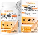 Probióticos para Mujeres &amp; Hombres, 300 millones de millones de francos CFU 11 Strains + Enzimas vegetales orgánicos " Digestivos, Probiótico para Salud Digestiva, Gas " Bloating, Inmune, Gut Health for Women " Men, Shelf Stable, 60 caps
