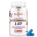 2326 MG Mitocondrial Supplements with ATP, Vitamins, CoQ10 & PQQQ, More Effective Than Creatine HMB & Nitric Oxide, Energy, Endurance, Strength, Recovery &amp; Muscle, Organic, 120 Capsules