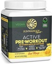 Pre Workout Powder Energy Drink Non-Stim & Caffeine Free TEN Vegan Plant-Based Suplemento TEN Pump Hydrate Focus Endurance & Strength Builder ← Yuzu Mango Flavored 30 Sirving Active Preworkout