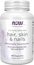 AHORA Soluciones, Peluquería, Piel y uñas, Clínicamente avanzada, Soporte con Cynatine® de prueba clínica, 90 cápsulas de Veg