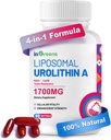 Urolithin A Supplement 1700mg with NAD+, CoQ10, Trans-Resveratrol Supplement for Men Women, 60 Softgels for Daily Health and Antioxidant Support, Muscle Energy, Healthy Aging, Highly Bioavailable