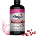 NeoCell Liquid Collagen, Skin, Hair, Nails and Joints Supplement, Incluye Fruit Juice Concentrates y Green Tea Blend, Pomegranate, 16 oz., 1 Bottle