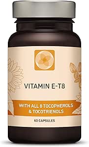 Ultra Tocotrienol 200mg Vitamina E Vegan – Los 4 tocotrienol - Alpha Tocotrienol + Beta Tocotrienol + Gamma Tocotrienol + Delta Tocotrienol – No Tocopherols - Complejo Único de Tocotrienol
