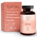 Saffron Supplements – Saffron Extract Pills for Women – Support Mood, Energy Boost, PMS, Mental Clarity & Metabolism - Non-GMO, Gluten Free, 60 Vegan Capsules